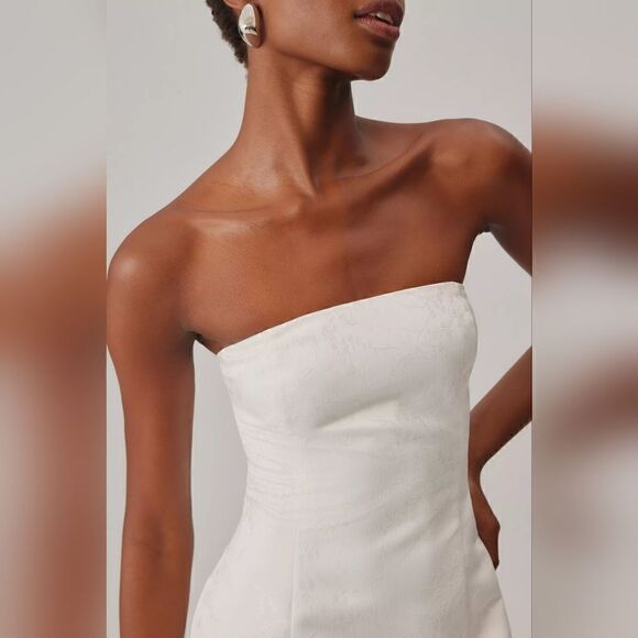 Reformation Gabby Dress In White Size 12 NWT - Picture 2 of 8